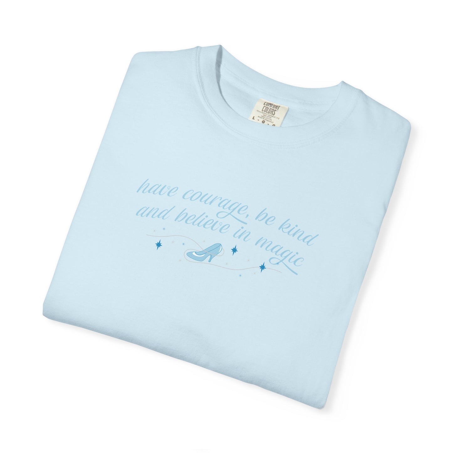 Whimsical Glass Slipper Graphic T-shirt, Casual Tee, Gift for Shoe Lovers, Birthday Gift, Women's Fashion, Everyday Wear, Fun Apparel