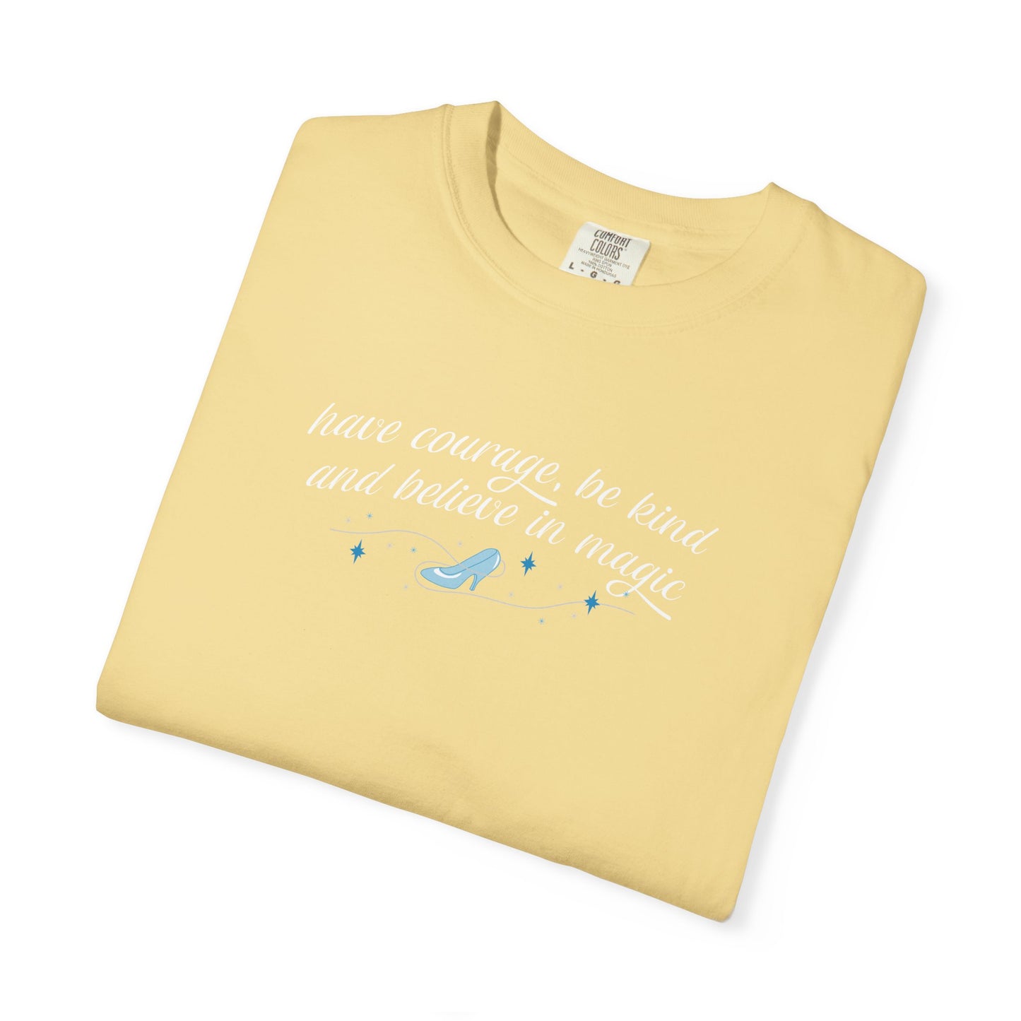 Whimsical Glass Slipper Graphic T-shirt, Casual Tee, Gift for Shoe Lovers, Birthday Gift, Women's Fashion, Everyday Wear, Fun Apparel