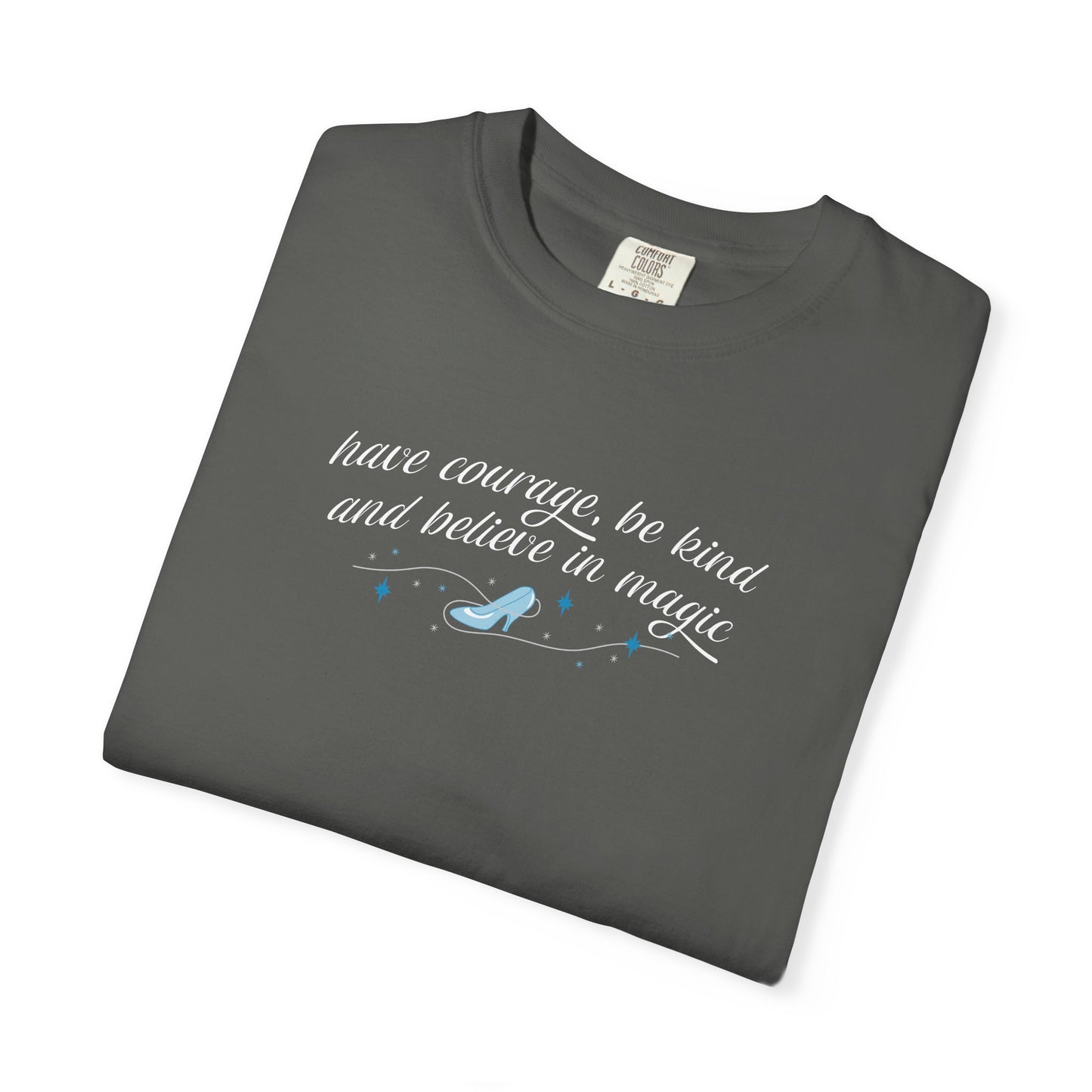 Whimsical Glass Slipper Graphic T-shirt, Casual Tee, Gift for Shoe Lovers, Birthday Gift, Women's Fashion, Everyday Wear, Fun Apparel