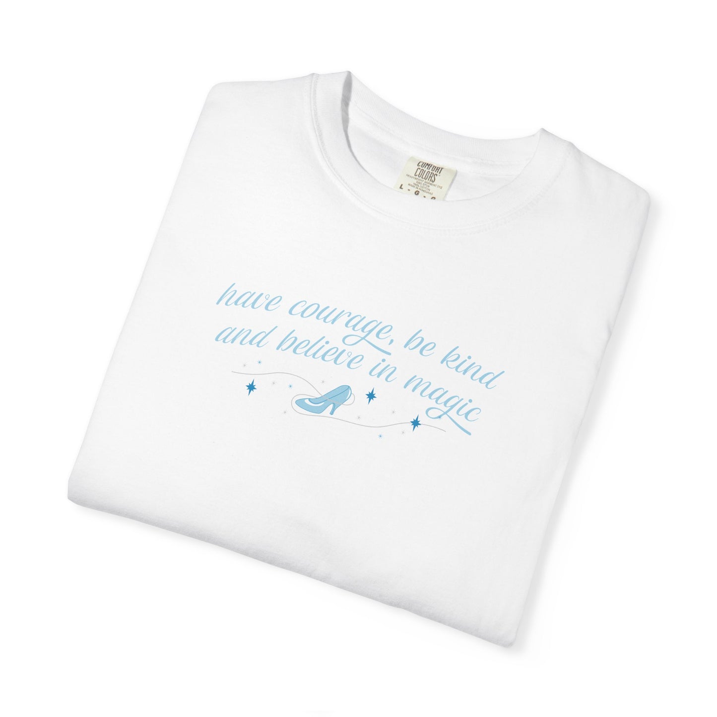 Whimsical Glass Slipper Graphic T-shirt, Casual Tee, Gift for Shoe Lovers, Birthday Gift, Women's Fashion, Everyday Wear, Fun Apparel