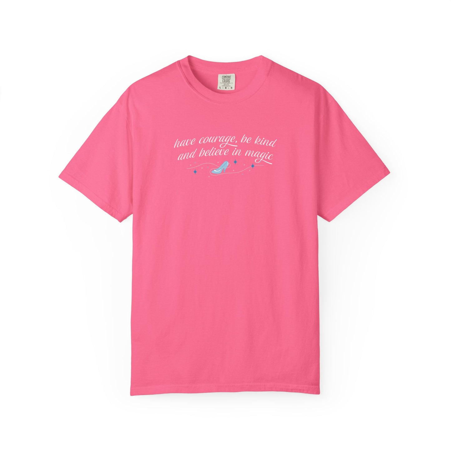 Whimsical Glass Slipper Graphic T-shirt, Casual Tee, Gift for Shoe Lovers, Birthday Gift, Women's Fashion, Everyday Wear, Fun Apparel