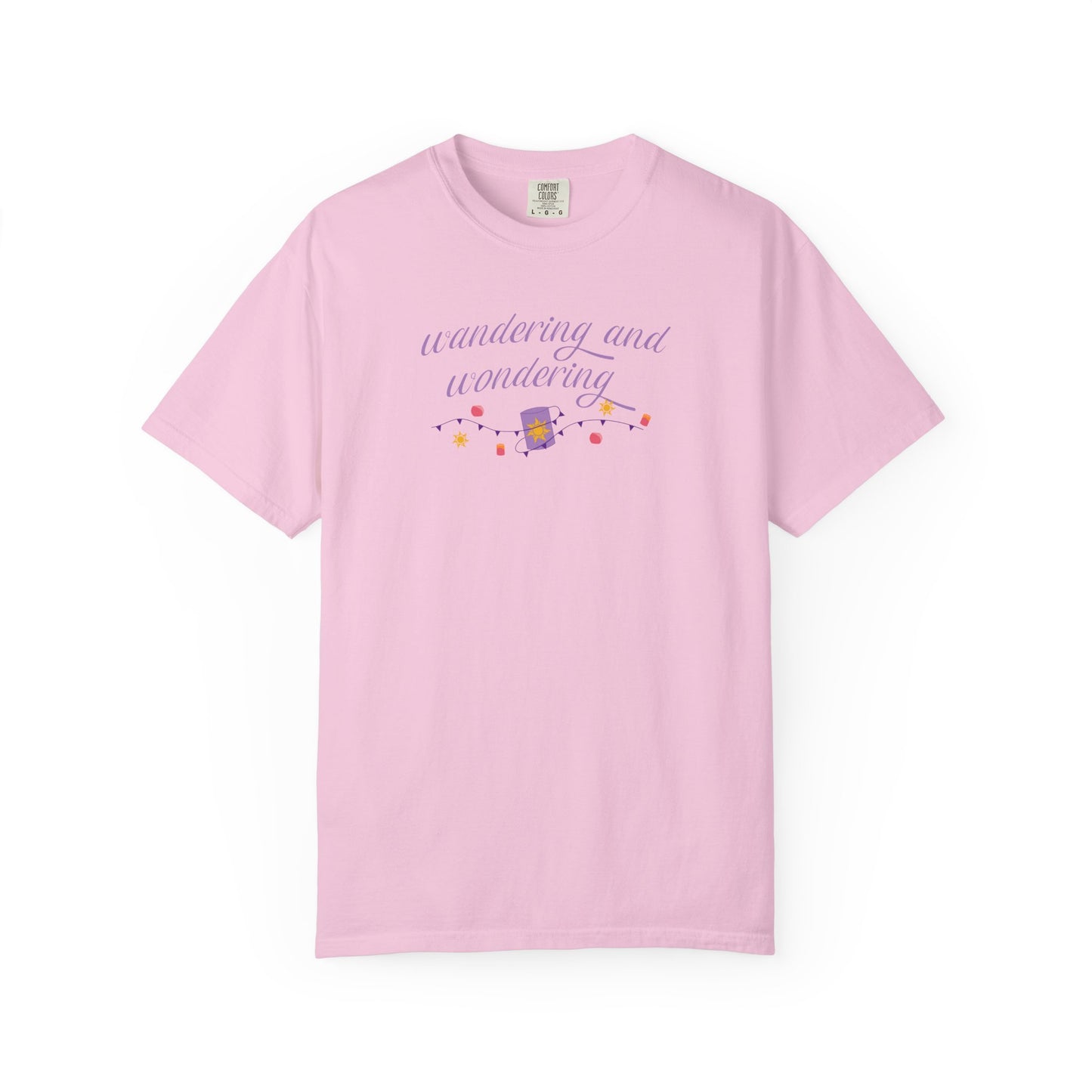Wandering and Wondering T-Shirt | Unisex Garment-Dyed Tee | Perfect Gift for Wanderers, Travelers, Adventurers, Casual Wear, Everyday Style