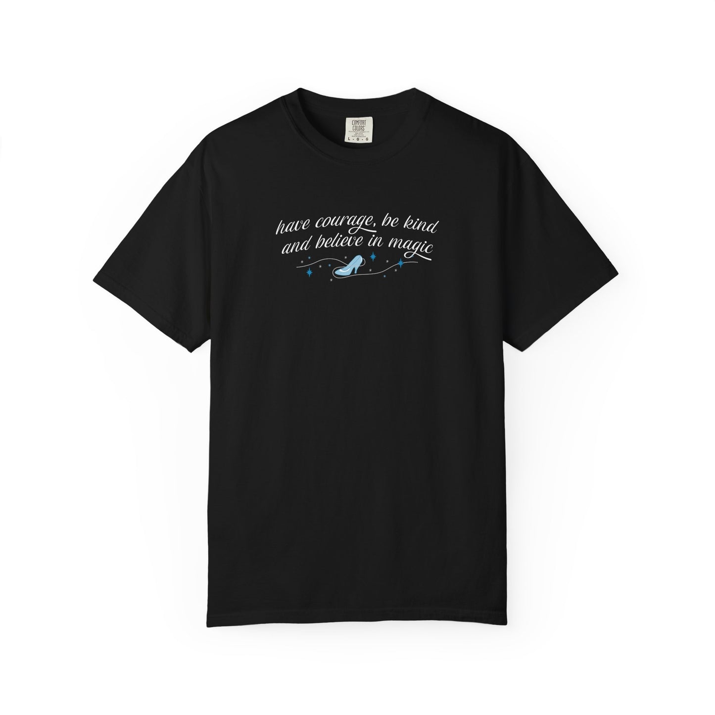 Whimsical Glass Slipper Graphic T-shirt, Casual Tee, Gift for Shoe Lovers, Birthday Gift, Women's Fashion, Everyday Wear, Fun Apparel