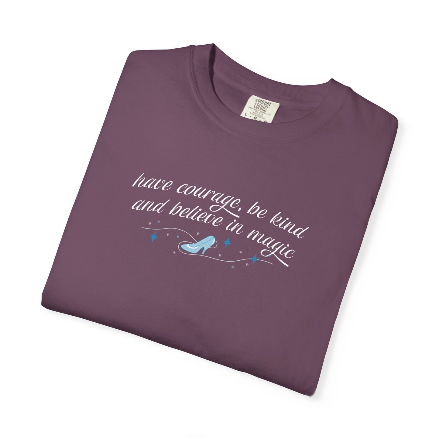 Whimsical Glass Slipper Graphic T-shirt, Casual Tee, Gift for Shoe Lovers, Birthday Gift, Women's Fashion, Everyday Wear, Fun Apparel