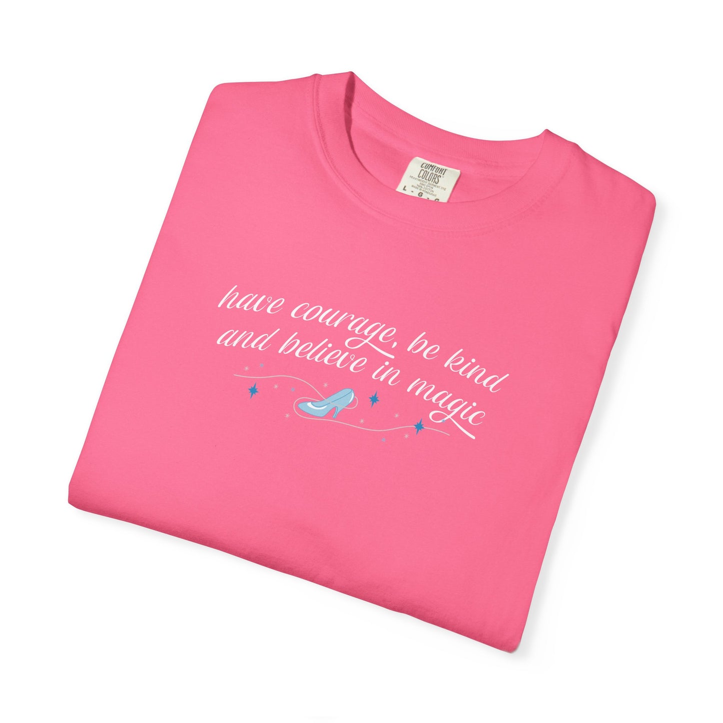 Whimsical Glass Slipper Graphic T-shirt, Casual Tee, Gift for Shoe Lovers, Birthday Gift, Women's Fashion, Everyday Wear, Fun Apparel