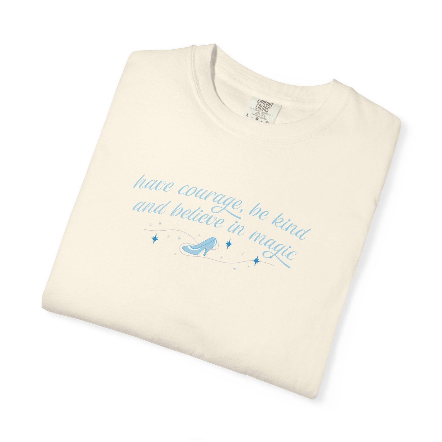 Whimsical Glass Slipper Graphic T-shirt, Casual Tee, Gift for Shoe Lovers, Birthday Gift, Women's Fashion, Everyday Wear, Fun Apparel