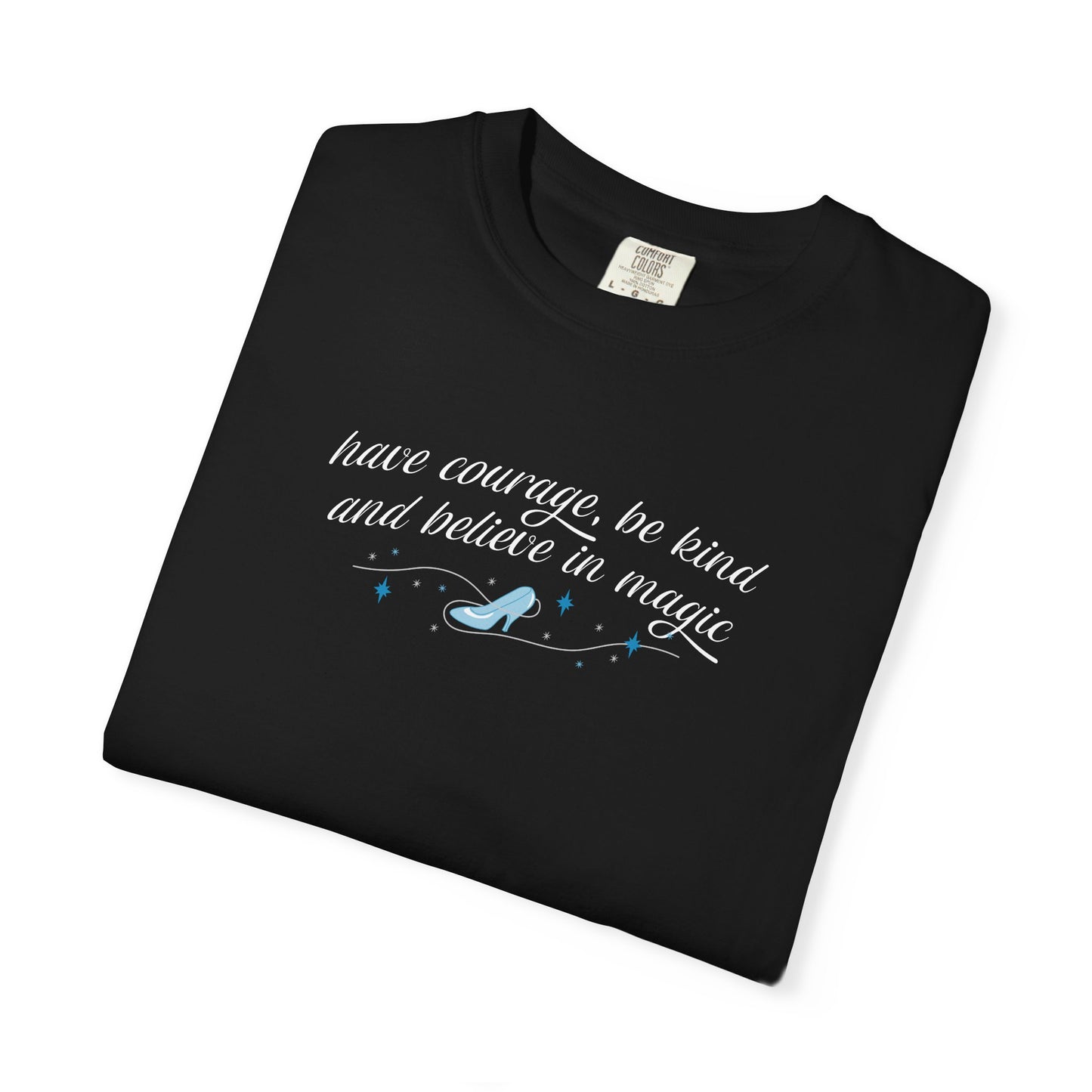 Whimsical Glass Slipper Graphic T-shirt, Casual Tee, Gift for Shoe Lovers, Birthday Gift, Women's Fashion, Everyday Wear, Fun Apparel