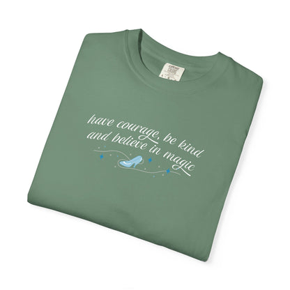 Whimsical Glass Slipper Graphic T-shirt, Casual Tee, Gift for Shoe Lovers, Birthday Gift, Women's Fashion, Everyday Wear, Fun Apparel
