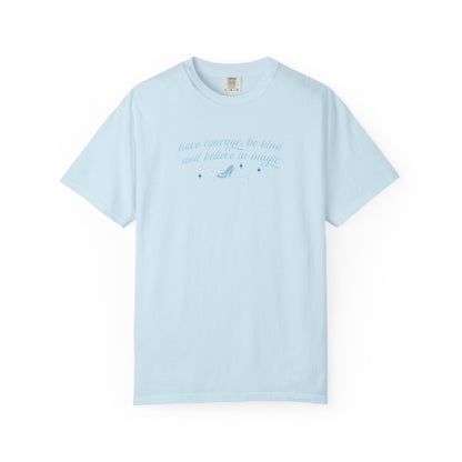 Whimsical Glass Slipper Graphic T-shirt, Casual Tee, Gift for Shoe Lovers, Birthday Gift, Women's Fashion, Everyday Wear, Fun Apparel