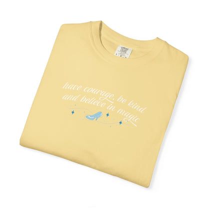 Whimsical Glass Slipper Graphic T-shirt, Casual Tee, Gift for Shoe Lovers, Birthday Gift, Women's Fashion, Everyday Wear, Fun Apparel
