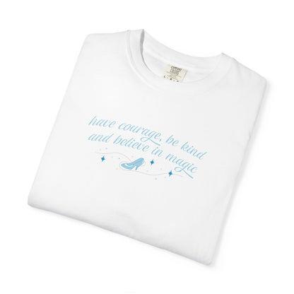 Whimsical Glass Slipper Graphic T-shirt, Casual Tee, Gift for Shoe Lovers, Birthday Gift, Women's Fashion, Everyday Wear, Fun Apparel