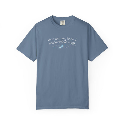 Whimsical Glass Slipper Graphic T-shirt, Casual Tee, Gift for Shoe Lovers, Birthday Gift, Women's Fashion, Everyday Wear, Fun Apparel