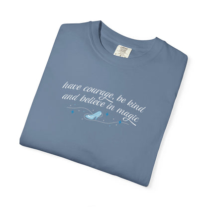 Whimsical Glass Slipper Graphic T-shirt, Casual Tee, Gift for Shoe Lovers, Birthday Gift, Women's Fashion, Everyday Wear, Fun Apparel