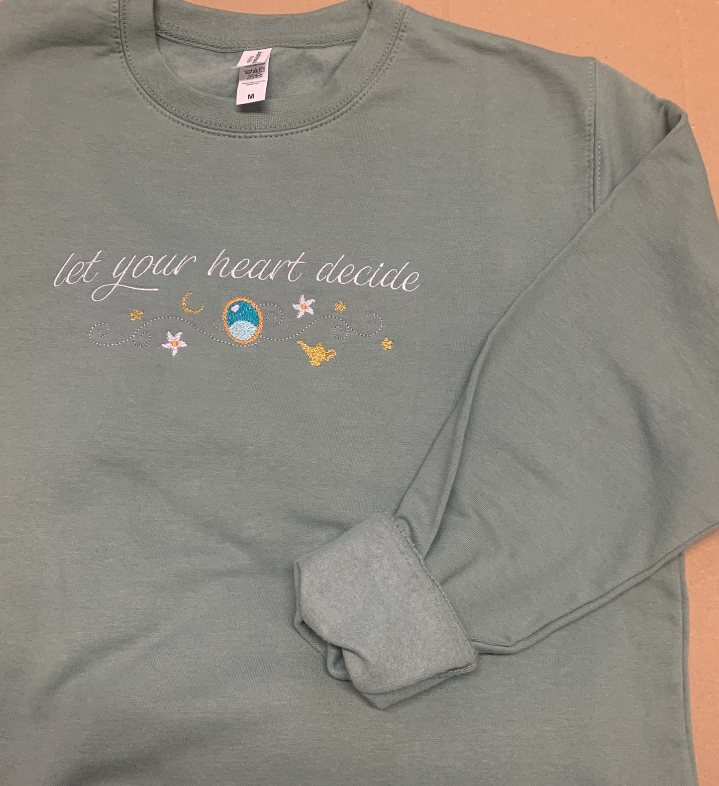 Magic Carpet Princess Crewneck Sweatshirt - Dusty Green