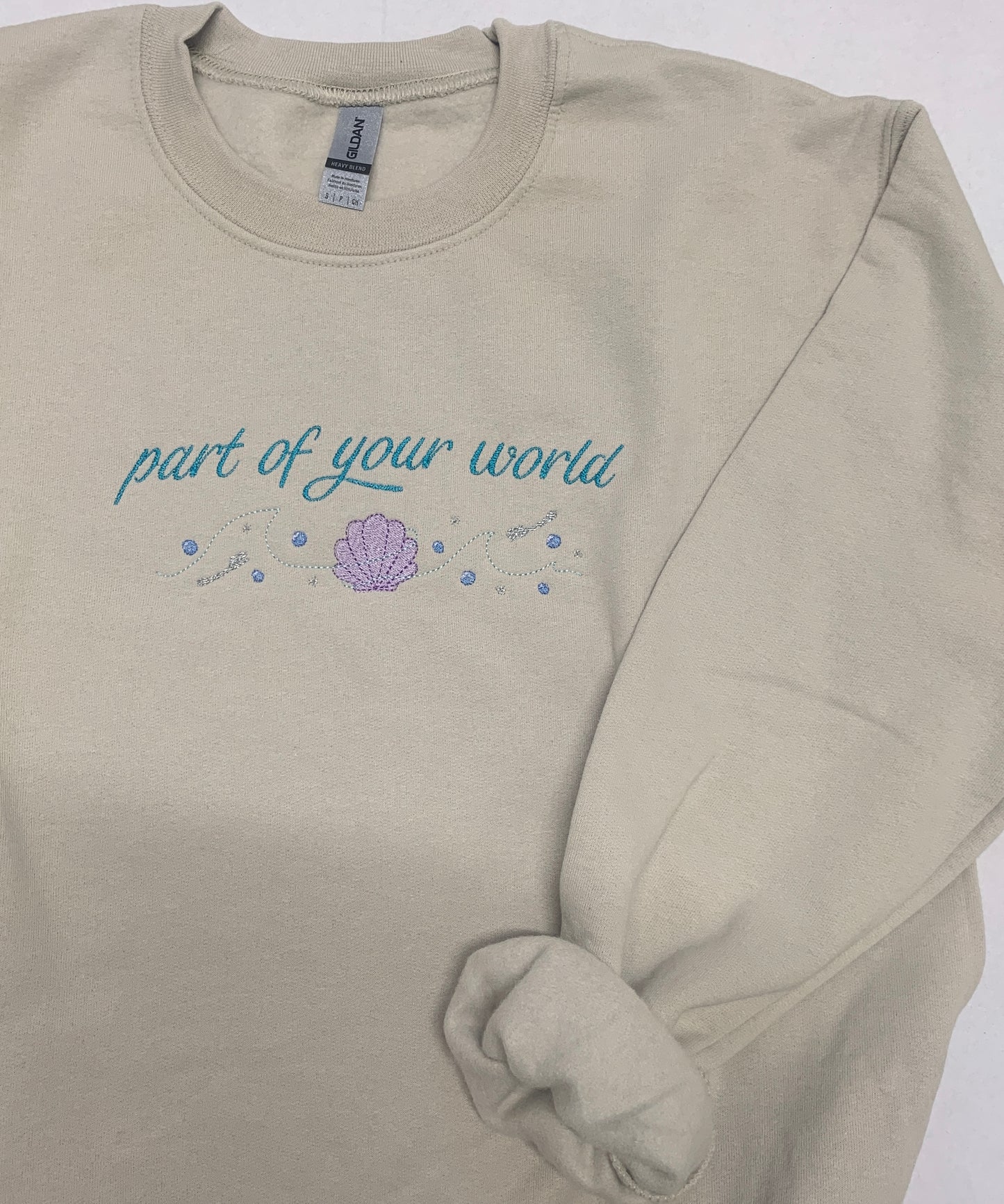 Sample - Small - Sand Sweatshirt with Shell, Princess Design