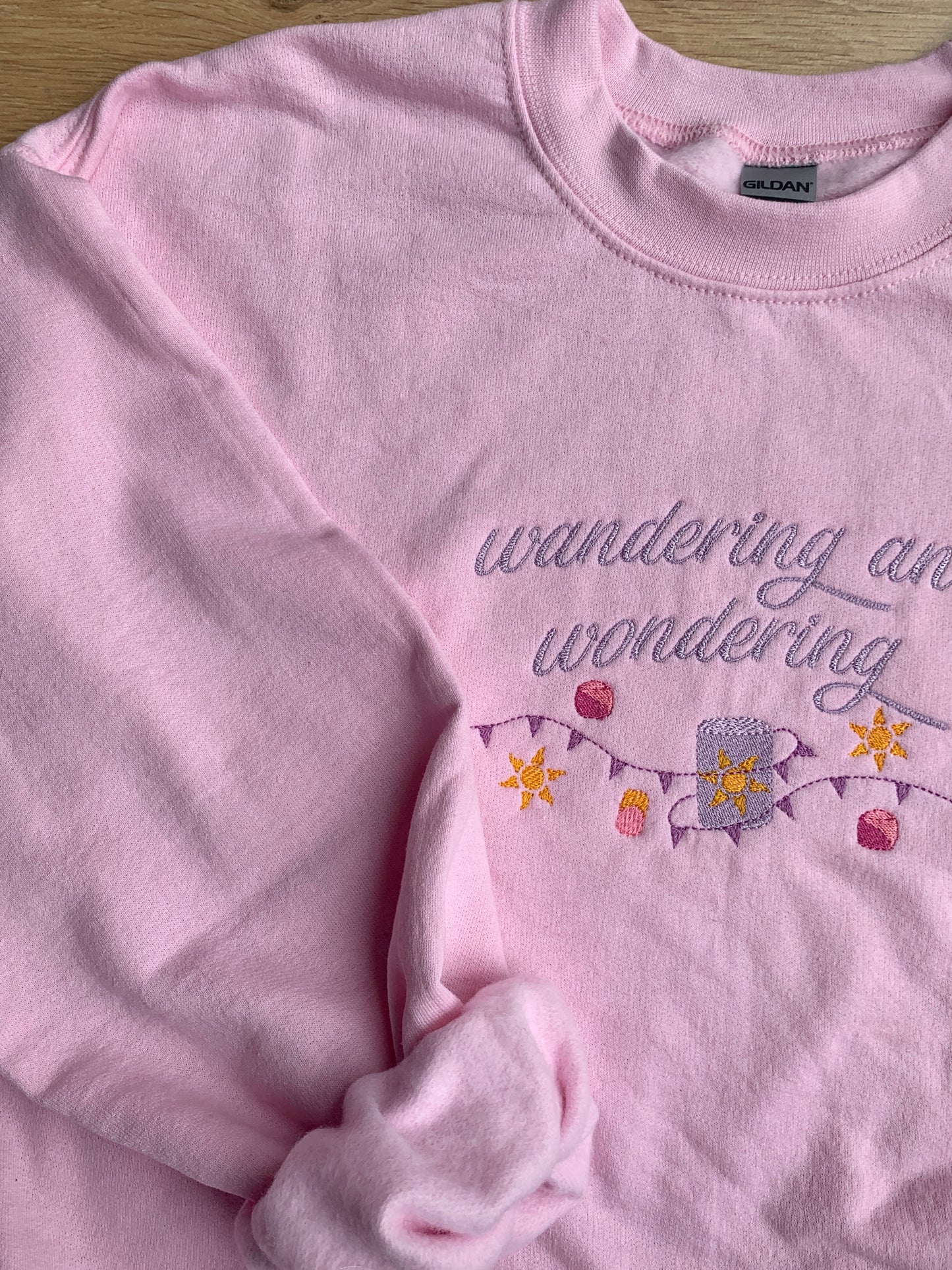 Wandering Sun Princess Crewneck Sweatshirt - Pink