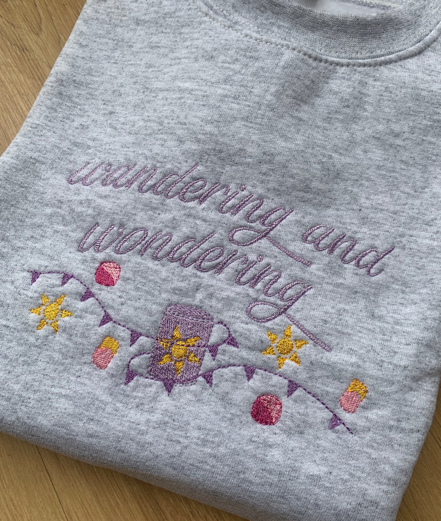 Wandering Sun Princess Crewneck Sweatshirt - Ash Grey