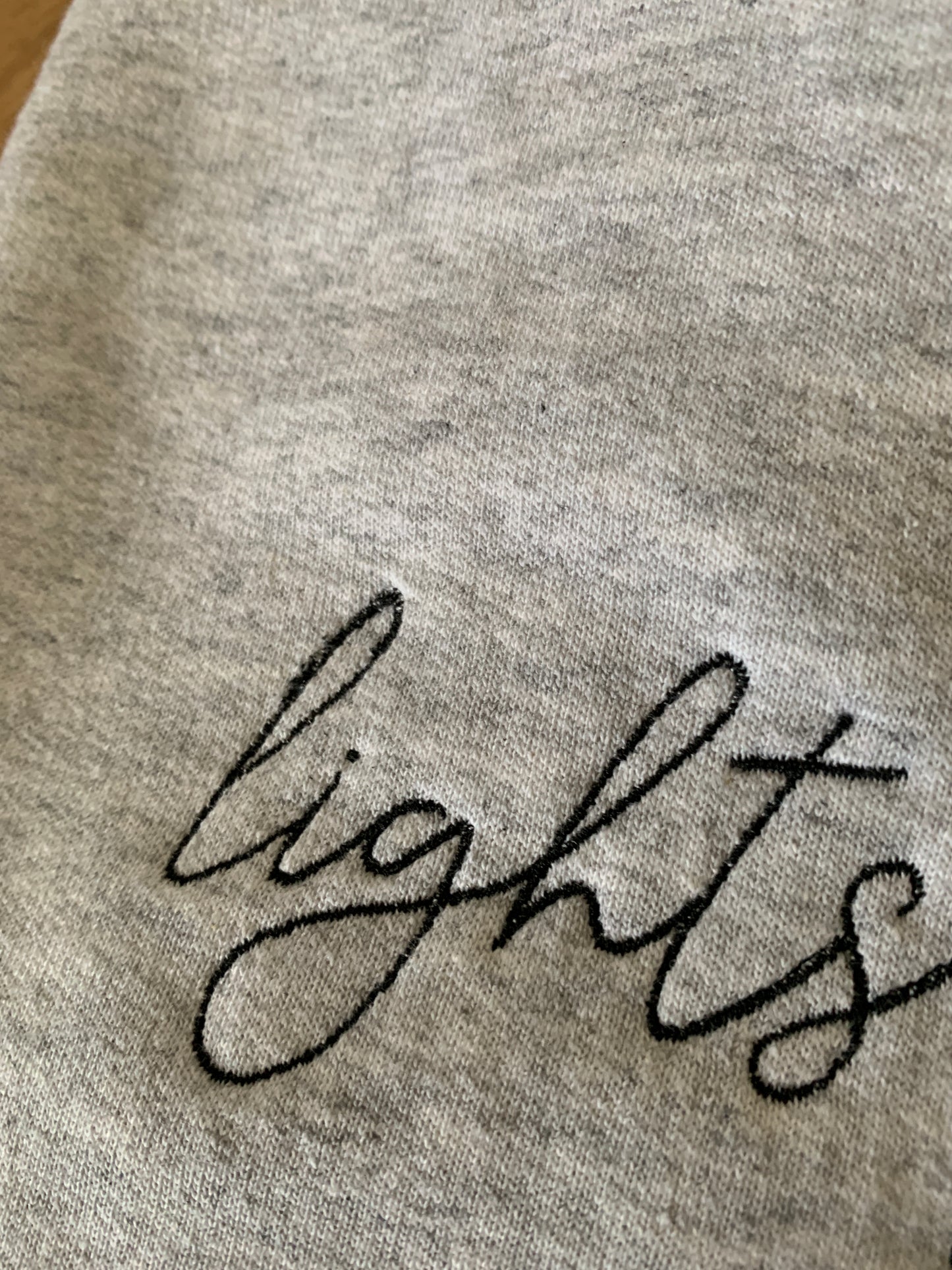 Second - XLarge - Grey Sweatshirt with 'lights out' Design