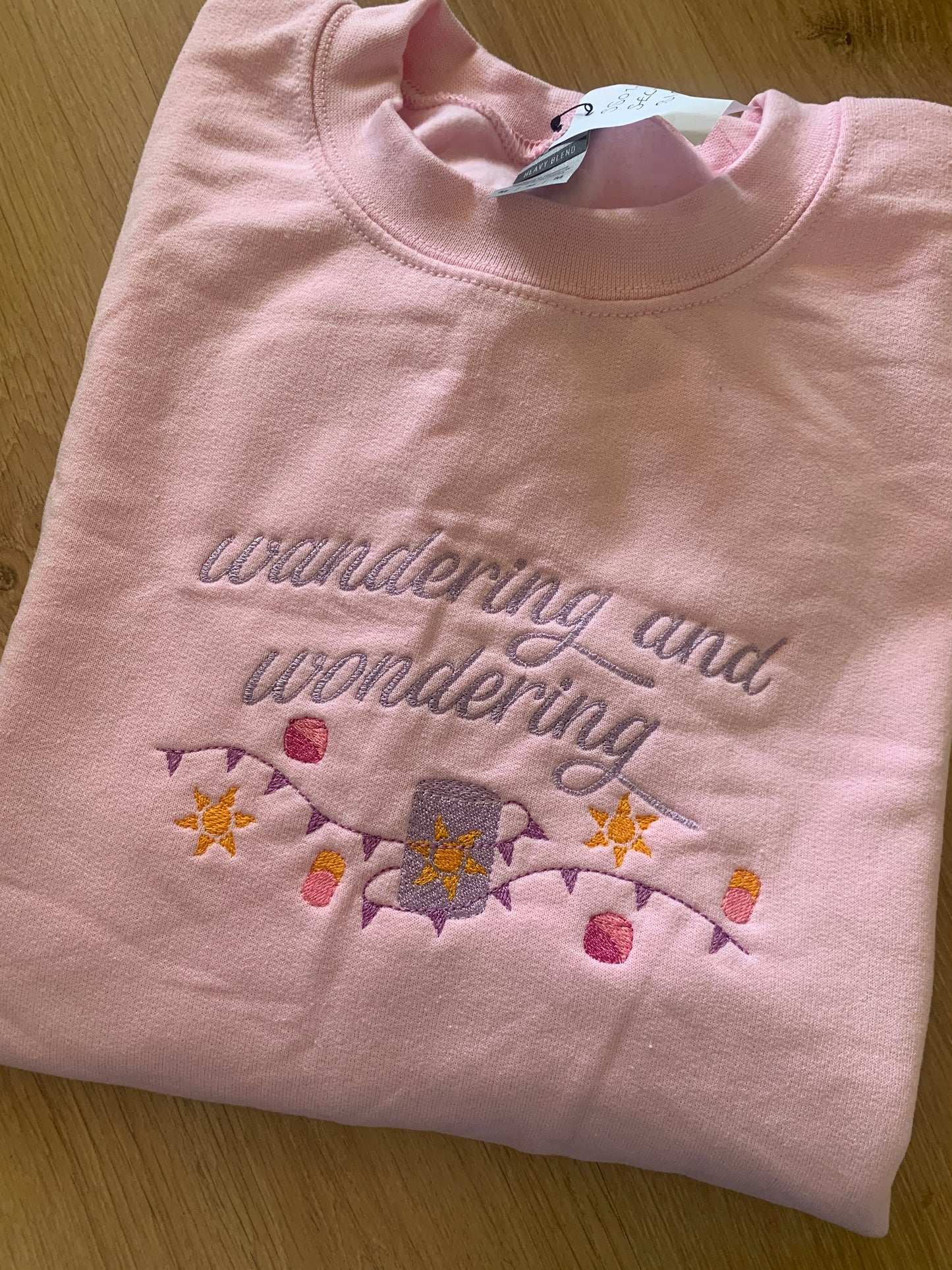 Second - Medium - Pink Sweatshirt with Lost Princess Design