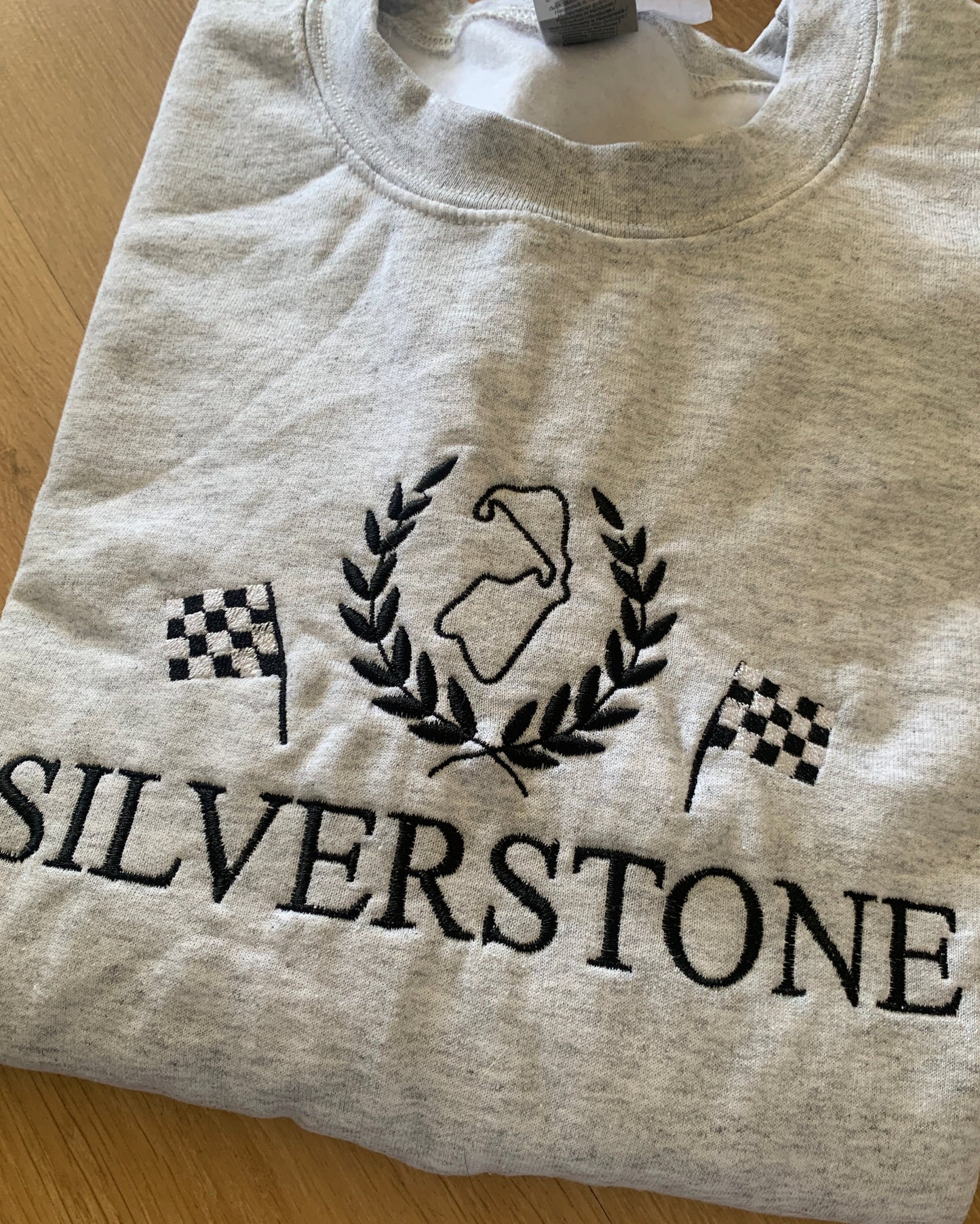 Second - Small - Ash Grey Sweatshirt with Silverstone Design